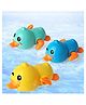 ADKD Swimming Duck Wind Up Bath Toys Pack Of 3 - (Color & Design May Vary)