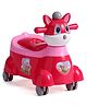 Rabbit Face Potty chair with Music | BPA-Free| Removable Pot| Music| Wheels for Easy Mobility - Dark Pink