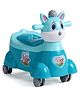 Rabbit Face Potty chair with Music | BPA-Free| Removable Pot| Music| Wheels for Easy Mobility - Blue