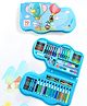 Vehicle Shaped Animal Printed Color Set for Drawing & Painting Portable Art Box Best Return Gift 70 Pieces - Light Blue