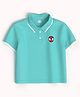 Nautinati Cotton Marvel Spiderman Featuring Half Sleeves Solid Polo Tee - Green
