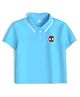 Nautinati Cotton Marvel Spiderman Featuring Half Sleeves Solid Polo Tee - Blue