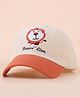 Ziory Brave Lion Embroiderd Cap - Beige & Orange