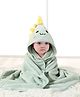 Zikku Dinosaur Hood Designed Super Soft Baby Towel - Green