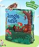 Babyhug Cloth Book Jungle Animals|Premium Soft Fabric for Infants | Safe,Non-Toxic,Colorful & Educational Baby Books |Stimulates Auditory sense| Perfect Gifting option|0+ Months