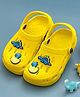 Yellow Bee Glow In The Dark Clogs with 3D Dinosaur Charms - Yellow