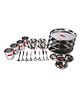 HAZEL Stainless Steel 24 pc Dinner Set, Silver