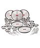 HAZEL Stainless Steel Dinner Set 30 Pcs Designer Gift Set
