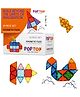 Poptop Magnetic Tiles  16 Pcs Set | Multicolor Tiles/STEAM Learning Toy for Creative Construction | Educational Fun for Kids 3+ | Next-Gen Building Blocks Toy
