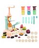 Aditi Toys Play Dough Ice Cream Maker Set, Safe Non-Toxic Dough Kitchen Ice Cream Maker Including 6 Color Dough Tubes Each 50g For Boys Girls, Above 3+ Age (Ivory)