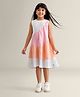 My Milestones Pure Cotton Sleeveless Colour Blocked & Cut & Sew Dress - Multi Colour