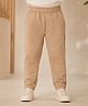 My Milestones Cotton Solid Bio Washed Joggers - Brown