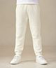 My Milestones Cotton Solid Bio Washed Joggers - Off White
