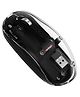 Zebion Bold Transparent Bluetooth Rechargeable Wireless Mouse-Black