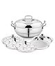 Bergner BE Bergner Essentials Triply Stainless Steel 27cm Multi Kadai - Induction Bottom