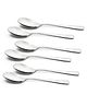 Bergner BE Essentials Lucia Stainless Steel 6 Pcs Baby Spoon Set, 16.1cm Long Spoon (Silver)