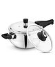Bergner Trimax ORB Triply Stainless Steel 5 Litres Belly Shape Outer Lid Pressure Cooker with Extra Glass Lid - Induction Bottom