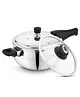 Bergner Trimax ORB Triply Stainless Steel 5 Litres Belly Shape Outer Lid Pressure Cooker with Extra Glass Lid - Induction Bottom