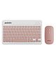zebion G2800 Wireless Keyboard & Mouse Combo- White&Pink