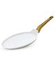 Bergner Naturally Forged Aluminum 28cm Pancake Pan / Dosa Tawa with Marble Non-Stick Coating - Induction Bottom, Free Non-Woven Trivet