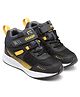 Asian Mesh Detailed Colour Blocked Sneakers - Black & Mustard