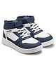 Asian Colour Blocked Sneakers - Navy Blue & White