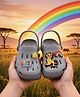 Yellow Bee Disney Simba Jibbitz Applique Detailed Perforated Clogs - Grey