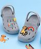 Yellow Bee Disney Simba Jibbitz Applique Detailed Perforated Clogs - Grey
