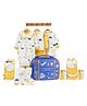 Little Surprise Box  Travel-Themed Newborn Baby All-Season Wear 23-Piece Gift Hamper with Travel Suitcase 0-6 Months - Yellow