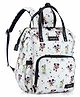 Babyhug Disney Mickey & Friends Classic Charm Smart Diaper Backpack - Off-White| Adjustable Shoulder Strap| Insulated Bottle Pouches| Smart Bottom Zipper| Wipes Dispenser| Wide Fish-mouth Opening