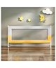 StarAndDaisy Baby Bed Guard Rail with U- Body Support Frame, Adjustable Height/Portable Single Side Bed Rail for Infant & Toddler's Safety (Grey & Yellow-1.5M)