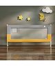 StarAndDaisy Baby Bed Guard Rail with T- Body Support Frame, Adjustable Height/Portable Single Side Bed Rail for Infant & Toddler's Safety (Grey & Yellow-1.5M)