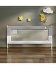 StarAndDaisy Baby Bed Guard Rail with T- Body Support Frame, Adjustable Height/Portable Single Side Bed Rail for Infant & Toddler's Safety (Grey & White-1.5M)