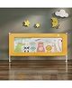StarAndDaisy Baby Bed Guard Rail with T- Body Support Frame, Adjustable Height/Portable Single Side Bed Rail for Infant & Toddler's Safety (Printed Yellow-1.5M)