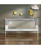 StarAndDaisy Baby Bed Guard Rail with T- Body Support Frame, Adjustable Height/Portable Single Side Bed Rail for Infant & Toddler's Safety (Grey & White-1.8M)