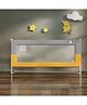 StarAndDaisy Baby Bed Guard Rail with U- Body Support Frame, Adjustable Height/Portable Single Side Bed Rail for Infant & Toddler's Safety (Grey & Yellow-1.8M)