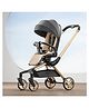 StarAndDaisy Meta Luxe Premium Baby Stroller 0 to 5 Years with 5-Point Safety Belt, Multi -Level Adjustment Canopy, Easy Adjustable Seat with One Touch Fold Pram for Baby - Black