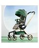 StarAndDaisy Meta Luxe Premium Baby Stroller 0 to 5 Years with 5-Point Safety Belt, Multi -Level Adjustment Canopy, Easy Adjustable Seat with One Touch Fold Pram for Baby - Green