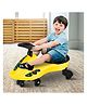 StarAndDaisy Swing Car/Kids Twister Ride on/Push Car with Music, Light & 360 Steering - Safe, Durable, and Fun Wiggle Car for Toddlers and Children (Yellow)