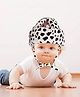 numum Baby Safety Helmet - White with Black Dots (Color and Design may vary)