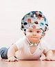 Numum Baby Helmet Adjustable Size - White Printed helmet (color and design may vary)