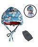 Numum Adjustable Baby Safety Helmet - Blue smiley helmet and kneepads (color and design may vary)