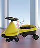 Kids Swing Car with Light & Music | Easy to Handle| Built for Rough Play| Encourages Physical Activity| Smooth Wheels| Colorful LED Lights - Yellow