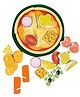 Eduspark Wooden Pizza Cutting Set for Age Above 3 Years Wooden Educational Learning Toys