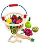 Eduspark 12 PC Magnetic Fruit Cutting Set Toy Wooden kids Pretend Play Set - Multicolor