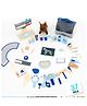 Eduspark 37 Piece Pet Vet Playset for Kids Wooden kids Pretend Play Set - Multicolor