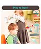 Eduspark Wooden Hairdresser Toy Kit for Kids Wooden kids Pretend Play Set - Multicolor
