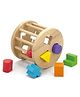Eduspark Wooden Geometric Shape Puzzle Stacking & Plugging Toy for Kids - Multicolor