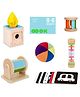 Eduspark Educational Toy Box for 0-6 Months Toddlers Wooden Educational Learning Toys