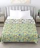 Zahya 100% Pure Cotton Reversible Double Bed Dohar - Chiffon Yellow Green